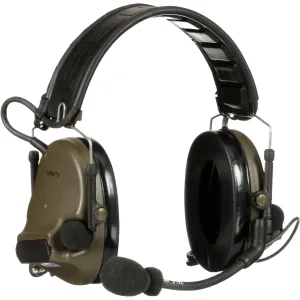 3M Peltor MT20H682FB-19 GN ComTac V Headset, Foldable, Dual Lead, Green, 1 Each