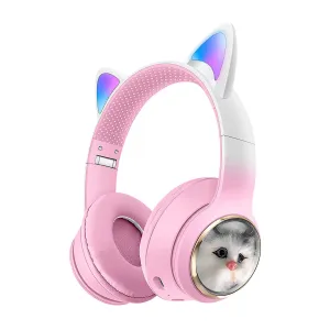 AKZ-09 Cat Ear Wireless Headphones for Kids Adults