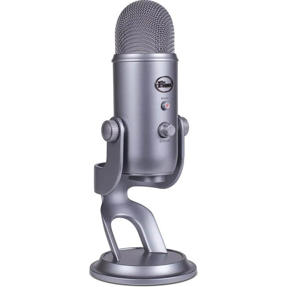 Blue Yeti 3 Capsule USB Audio Youtube Microphone - Space Grey