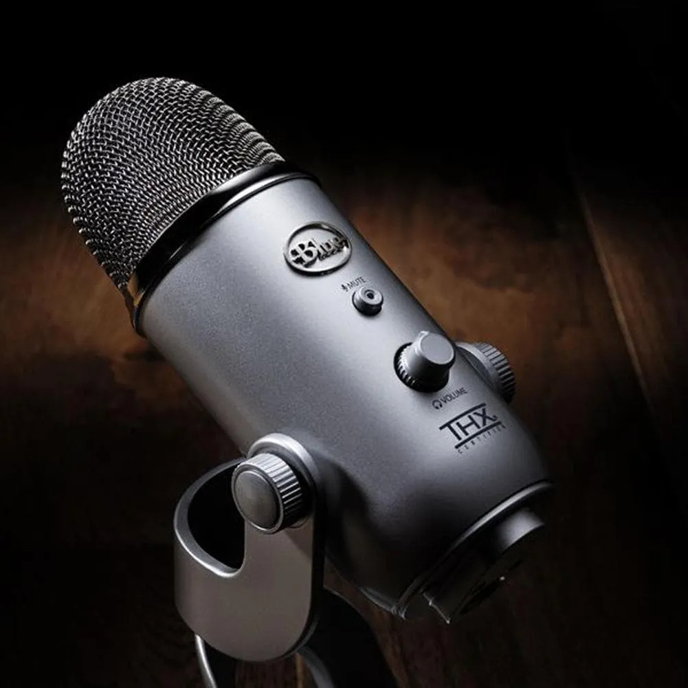 Blue Yeti 3 Capsule USB Audio Youtube Microphone - Space Grey