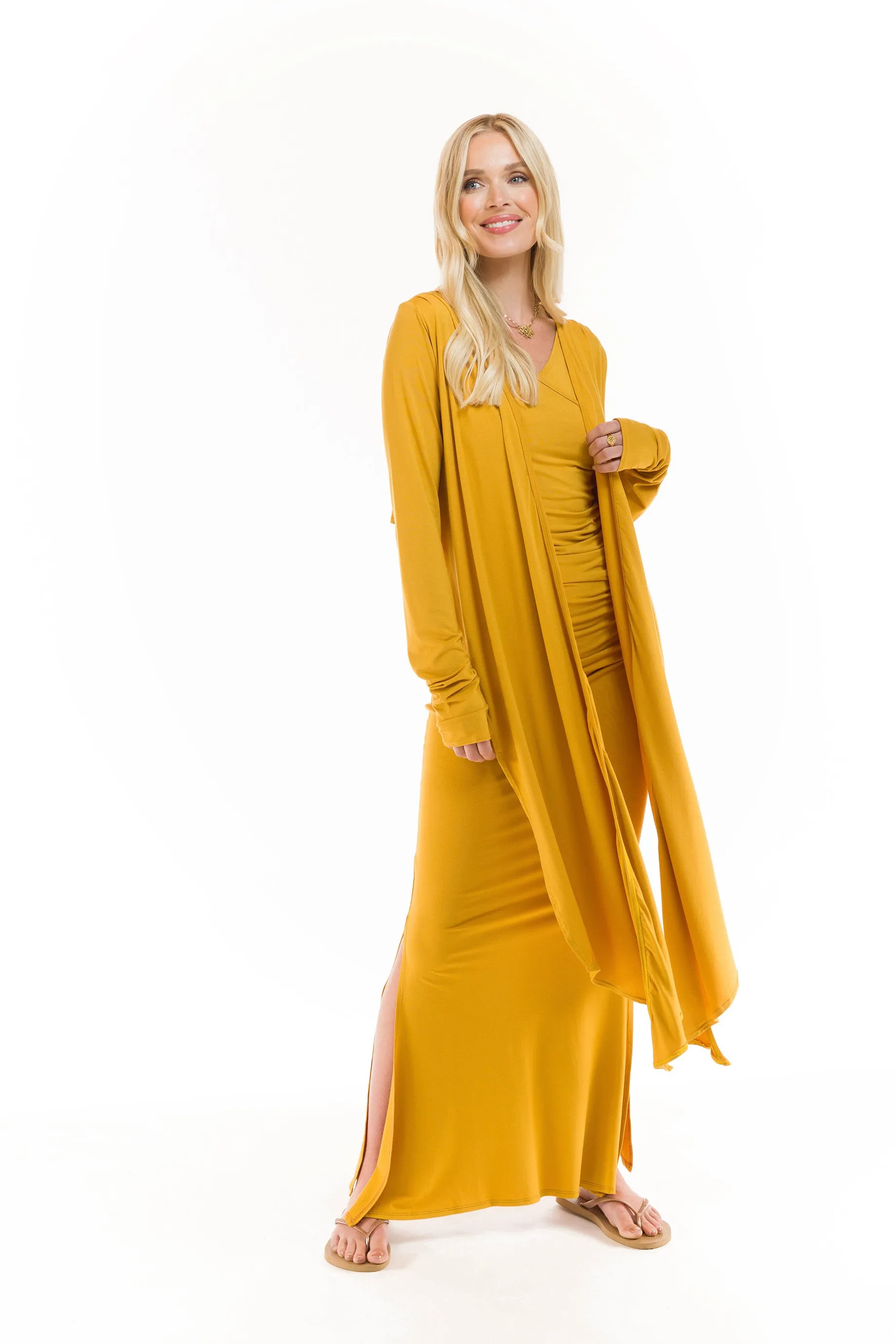 DRAPE SHRUG TIBETAN YELLOW