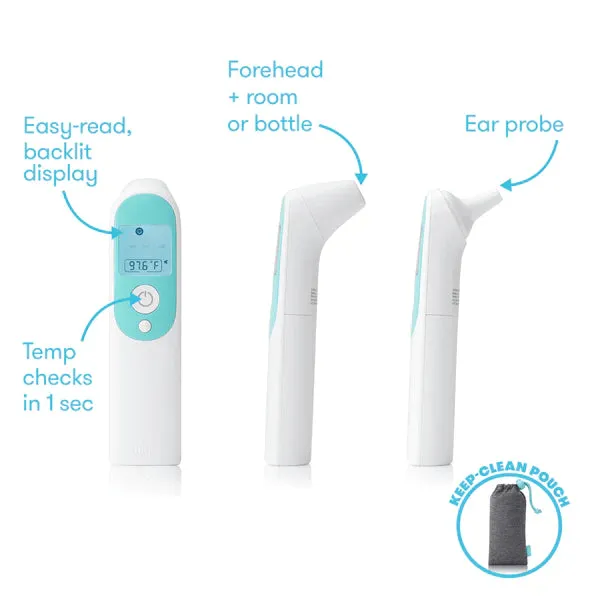 FridaBaby 3-In-1 Ear, Forehead   Touchless Infrared Thermometer