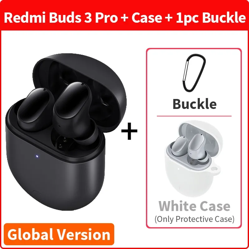 Global Version Xiaomi Redmi Buds 3 Pro TWS Bluetooth Earphone Redmi Airdots 3 Pro Wireless Earphone ANC IPX4 For K40 Note 10 Pro