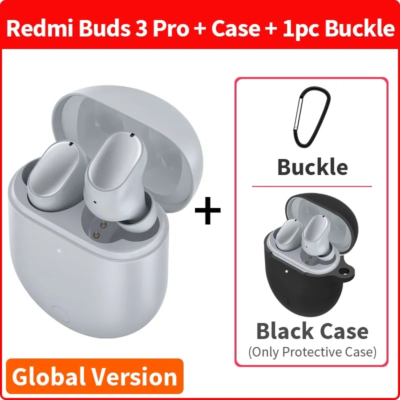 Global Version Xiaomi Redmi Buds 3 Pro TWS Bluetooth Earphone Redmi Airdots 3 Pro Wireless Earphone ANC IPX4 For K40 Note 10 Pro