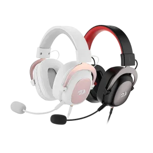 H510 Zeus Black & White Wired Gaming Headset Bundle