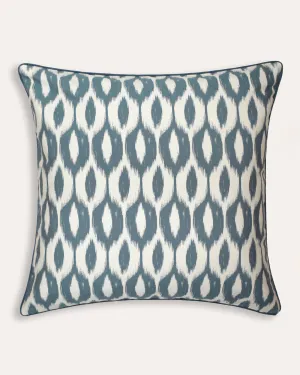 Ikat Outdoor Cushion - Blue