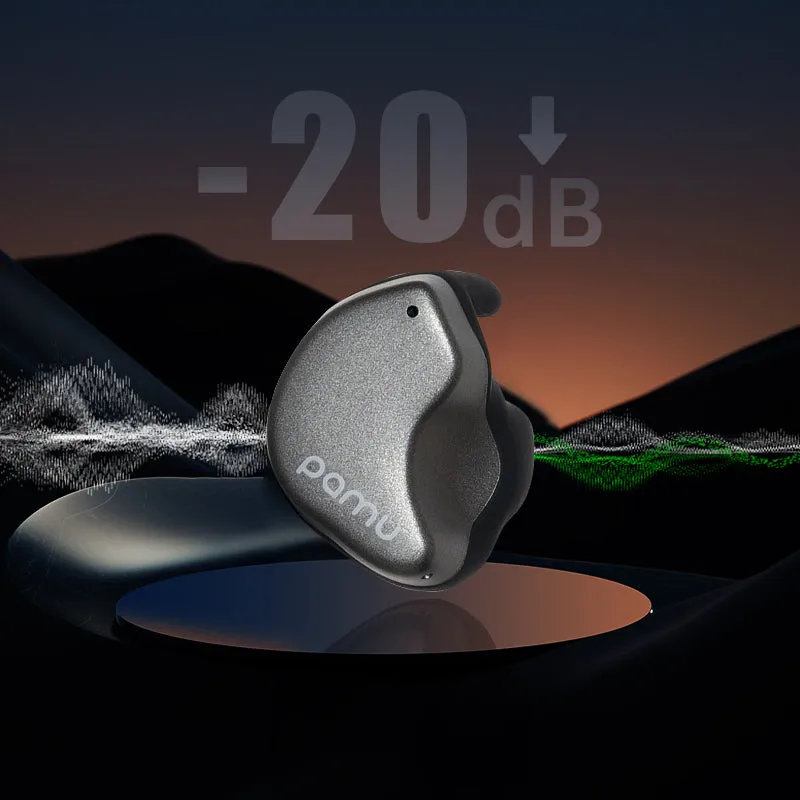 Enhanced Pamu Fit New Edition Bluetooth 5.4 Semi-In-Ear Earphones with Superior Sound Quality and Comfort