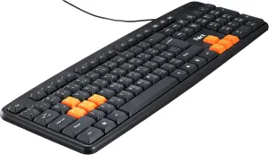 Point Pt-201 Wired Keyboard - Black Orange