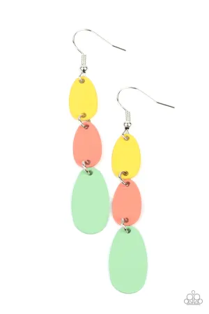 Rainbow Drops - Multi Paparazzi Earrings