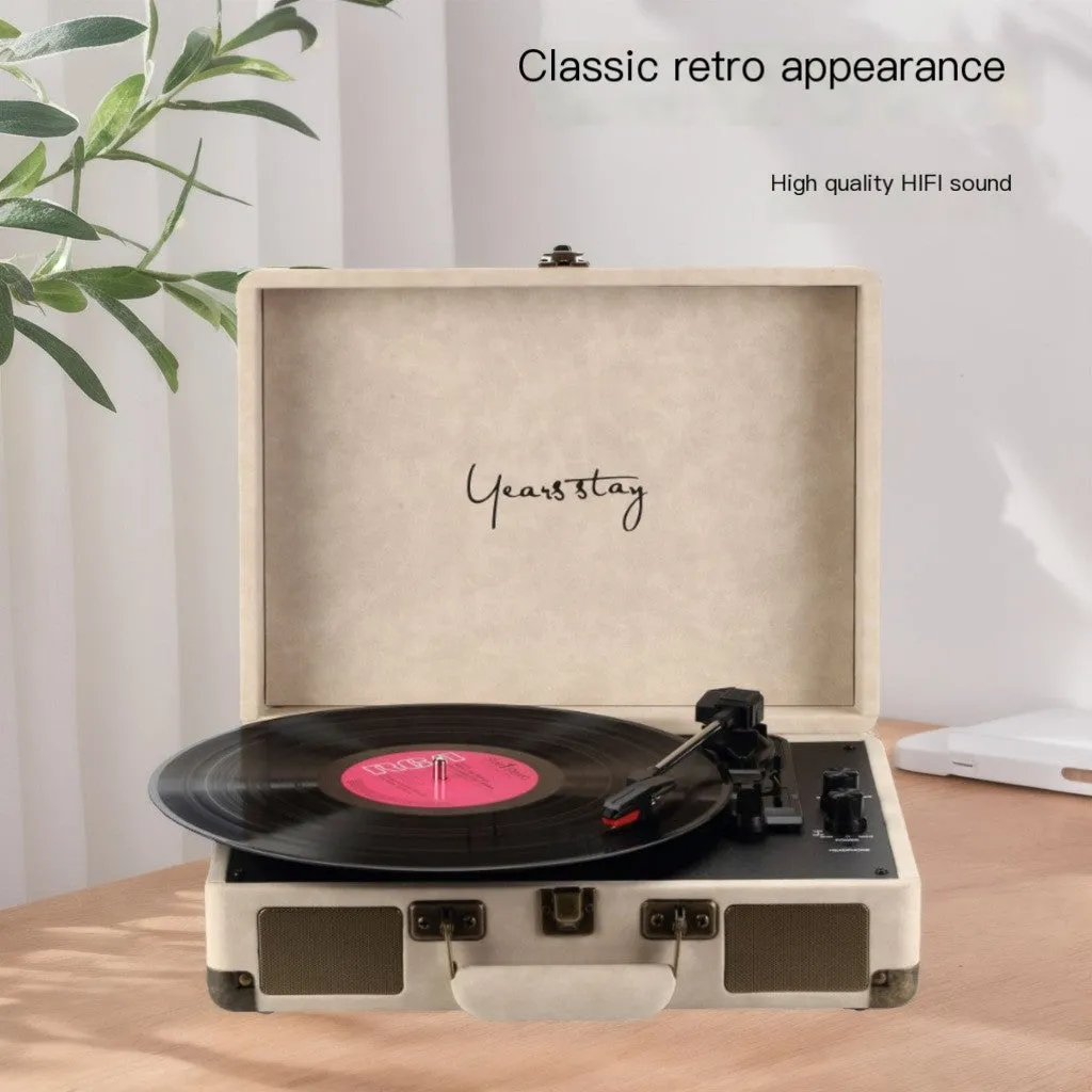 Retro Wireless Bluetooth Stereo Vinyl Record Player