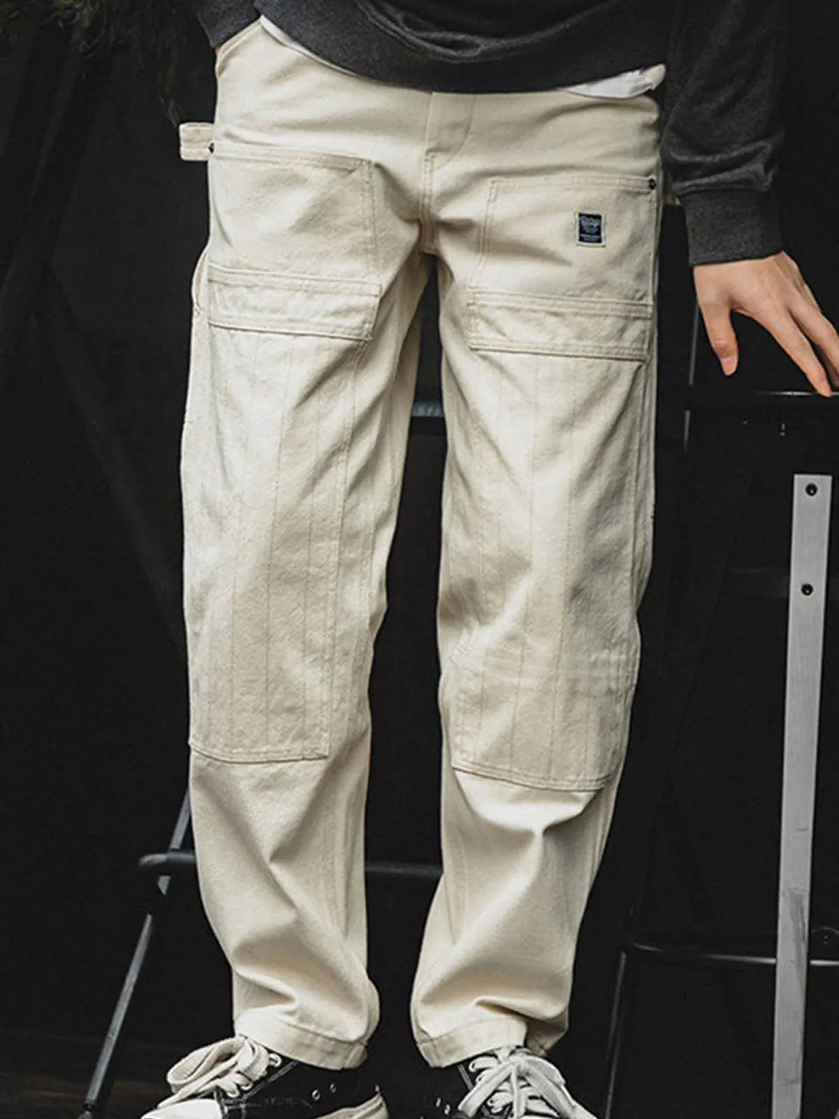 Versatile Multi-Pocket Straight Pants